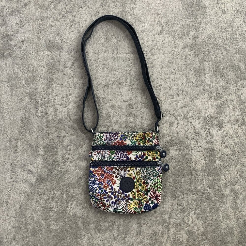 Kipling Crossbody Bag Womens Small Floral Handbag Adjustable Travel 7.5x7” - Picture 1 of 9